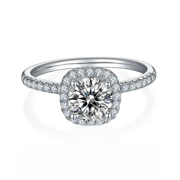 ZELTRYN Luxury S925 Sterling Silver Moissanite Ring - GRA Certificate