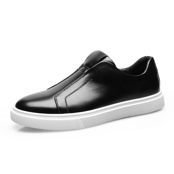 High Quality Leather Slip-On Casual Shoes for Men and Youth Classical Style
