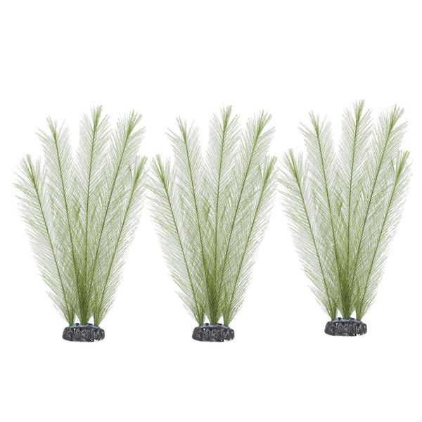 Artificial Green Water Plants Made Of Silk Fabrics Plastic Non-Toxic