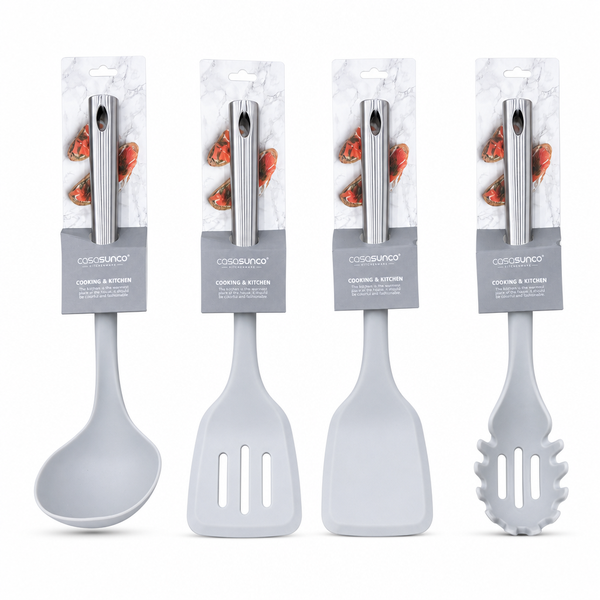 4-Piece Premium Kitchen Utensil Set with Stainless Steel Handles