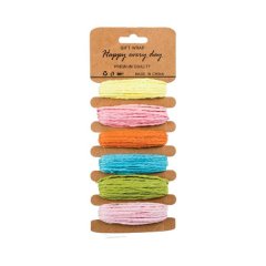 Raffia Twine - Gift Wrapping String - 6 Piece - 10 Pack