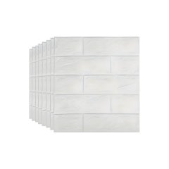 10pcs Self-Adhesive Brick Wall Decor - 38.5×35cm Waterproof Foam Panels