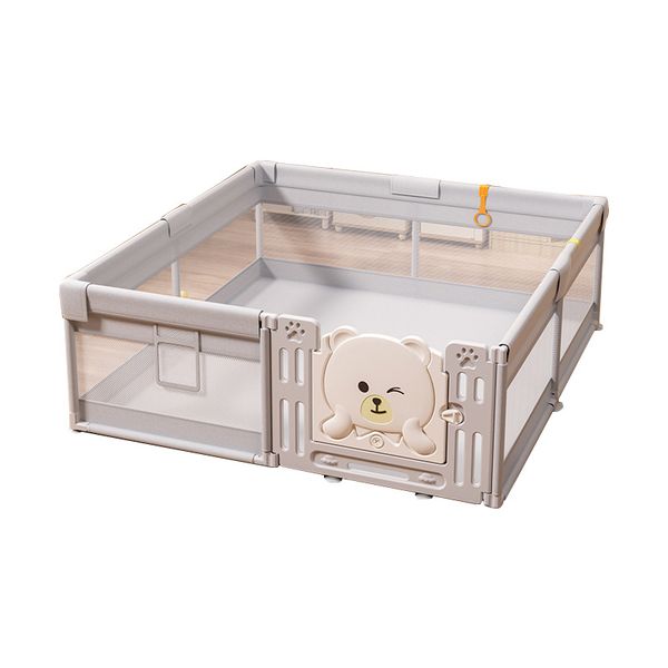 Extra Large Baby Playpen 180x120cm - Safe Play Yard with Bear Gate