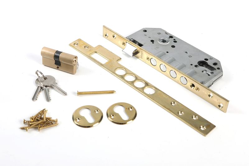 Latch &amp; Deadbolt Cyl Euro 50mm B/S 4 Pins Inyati