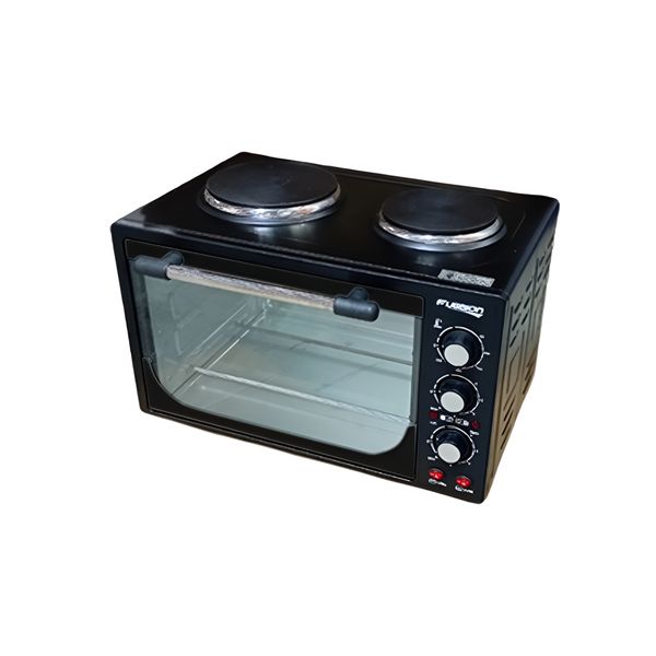Fussion Black Electric Oven and Hob Set
