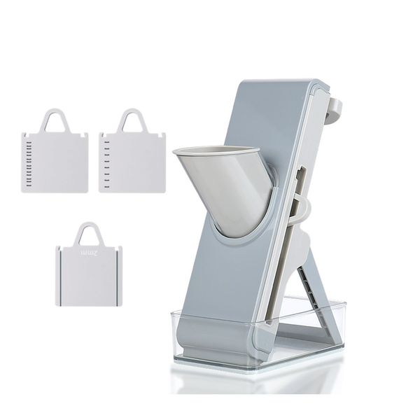 Vegetable Slicing Cutter Potato Onion Chopper Vegetable Meat Cutter Gray