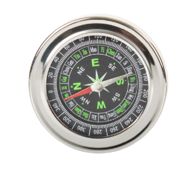Metal Compass Pocket for Tourist - 60mm diameter