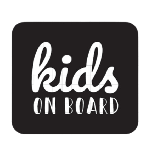 Baby on Board Sign Decal Sticker - Square Kids on Board