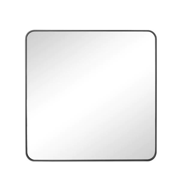 Aluminum Frame Square Glass Mirror (800mm x 800mm)
