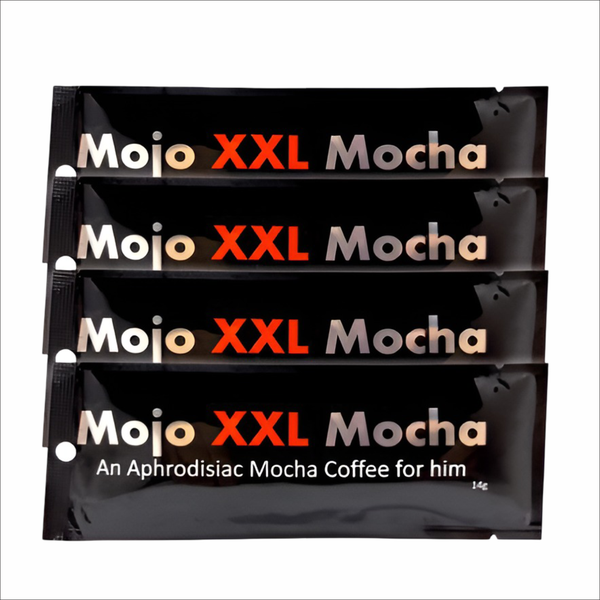 4 Pack Mojo XXL Mocha Coffee - Boost Erection, Stamina &amp; Pleasure