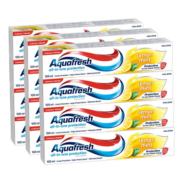 Aquafresh Lemon Mint Toothpaste 100ml (pack of 12)