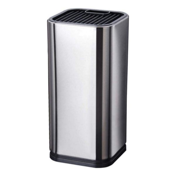 Stainless Steel Knife Stand Without Knives, Universal Knife Block - Silver