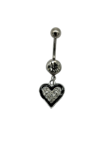 Fabulae Clear Crystal Heart &amp; Black Outline - Karlach