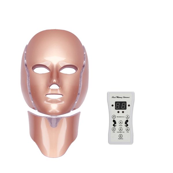7 Color LED Electric Therapy Face Neck Mask For Skin Rejuvenation