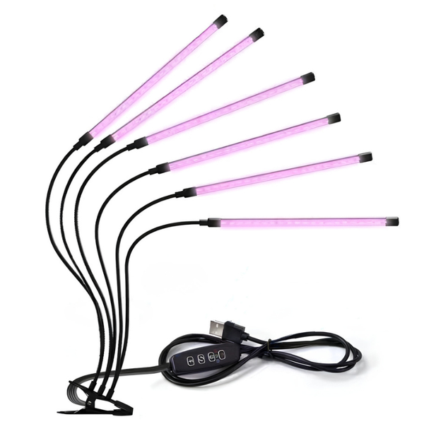 AICOM- 6 Head Red &amp; Blue Spectrum LED Grow Lamp for Indoor Plants