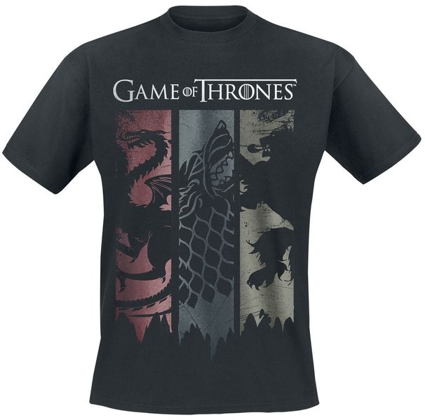 Rock Ts Game Of Thrones Sigils Banner T-Shirt