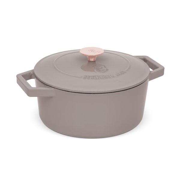 Berlinger Haus 24cm Cast Iron Casserole - Taupe