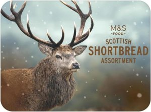 M&amp;S Shortbread Assortment Red Deer Stag Tin - 650g