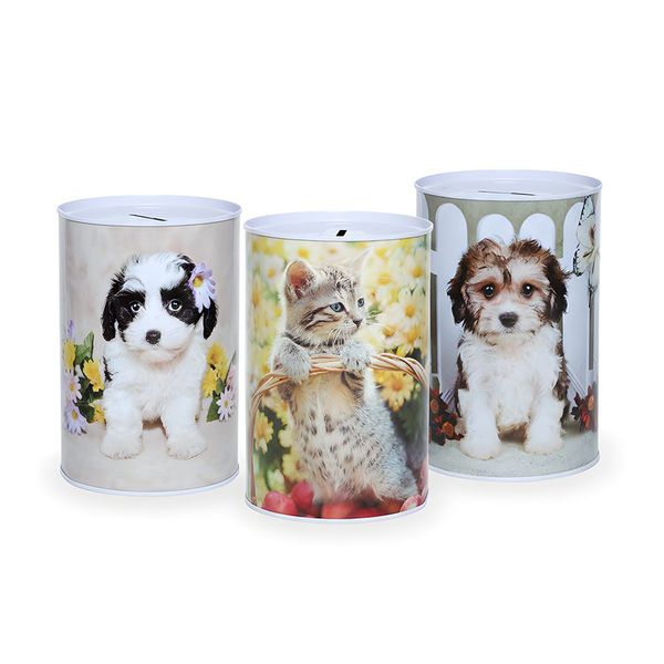 Small Cute Pets Coin/Money Saving Piggy Bank In 3 Designs