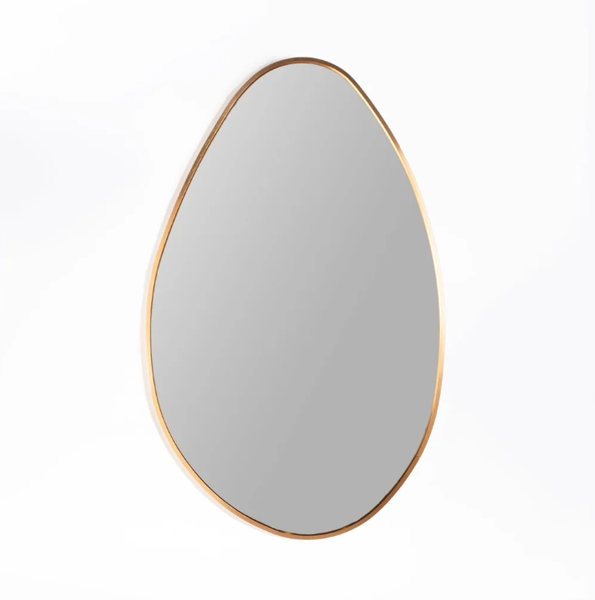 Nova Furn 80 cm x 50 cm Abstract Wall Mount Mirror