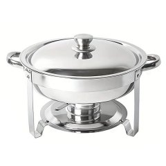 4.5L Silver Chafing Dish For Buffet Stainless Steel Chafing Lid Buffet Sets