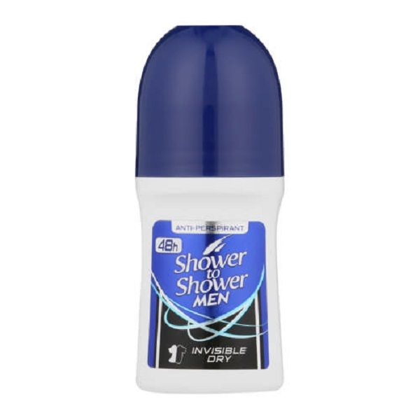 Shower to Shower Men Roll-on 50ml Invisible Dry