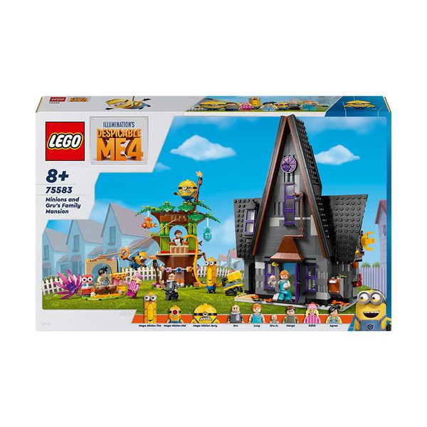 LEGO Despicable Me 4 Minions and Gru's Family Mansion 75583
