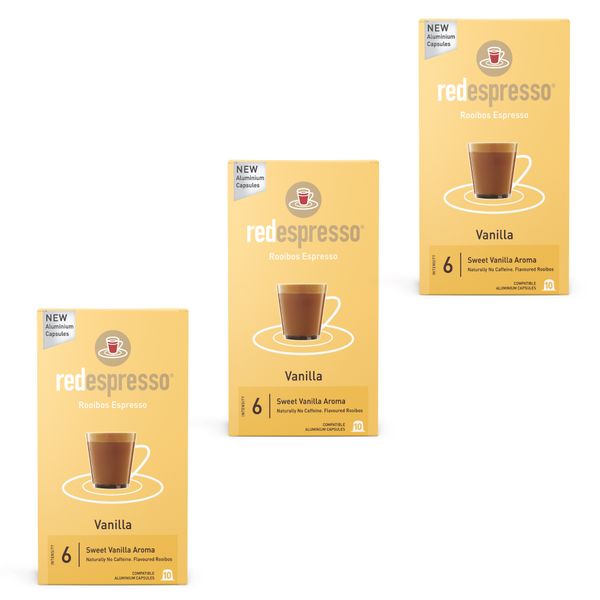 red espresso Vanilla Rooibos 30 Capsules for Nespresso &amp; Caffeluxe