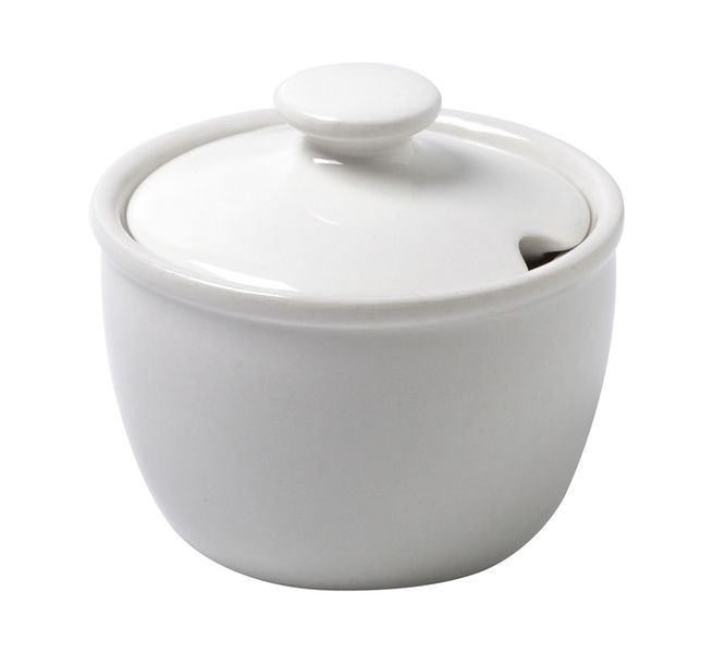Sugar Basin and Lid 200ml Blanco Continental