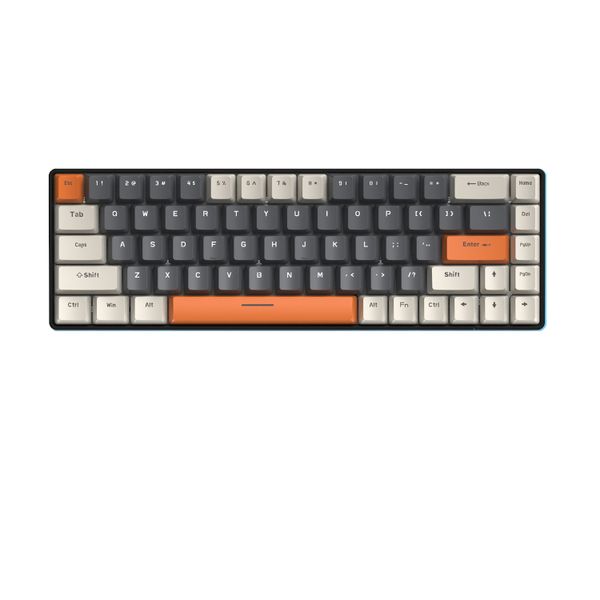 T8 RGB Wired Mechanical Gaming Keyboard Blue Switch - Milkshake