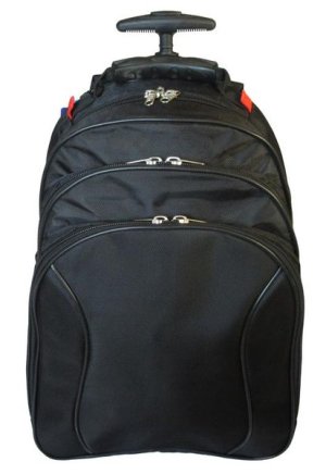 Camel Mountain Trolley Laptop Bag - Black