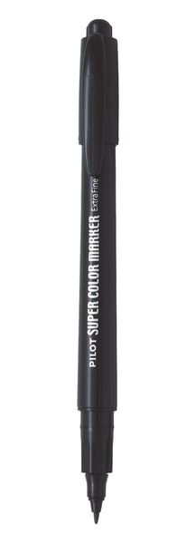 Pilot Super Colour Extra Fine Permanent Marker - Black
