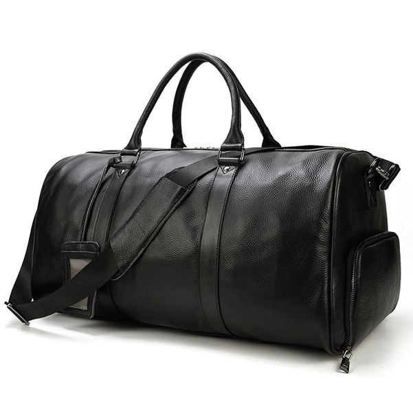 Leather Duffel Bag - Leather Duffel Bags For Men - Overnight Travel Bag