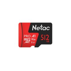 Netac P500 Extreme PRO 512GB Class 10 microSDHC Card + Adapter