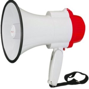 Megaphone 10w 12v With Siren &amp; 20 Seconds Recording Function