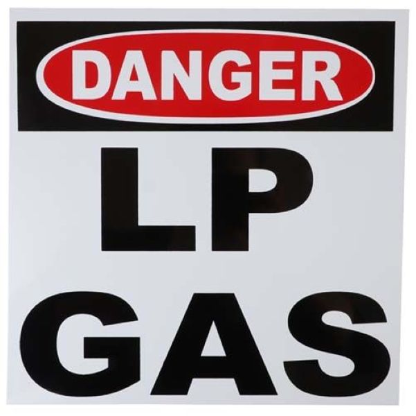 Plastic LP Gas Safety Sign 290 x 290mm