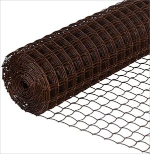 Garden Mesh Plasti-Net 1m x 25m Roll Brown H/D