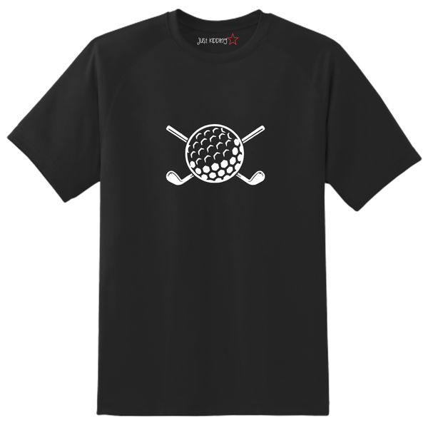 Just Kidding Girls "Golfing 2" Short Sleeve Tshirt Black