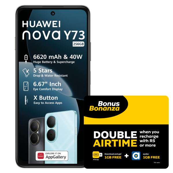 HUAWEI NOVA Y73 Blue dual sim + MTN SIM Kit &amp; LTE Device Promotion