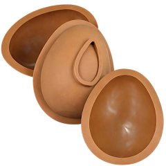 Reusable Silicone Easter Egg Mold - 15.24 cm - Brown