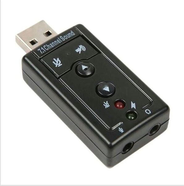 USB 7.1 Sound Card-Plug &amp; Play Audio Upgrade for Headphones &amp; Microphones