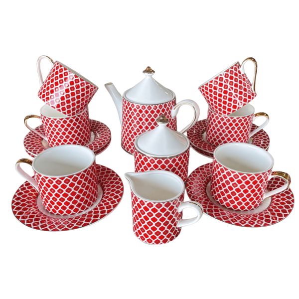 Elegant Royal Tea Set - 15 Piece Set