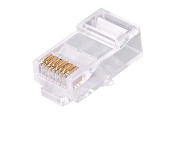 RJ45 Cable Connectors - 100 Pieces