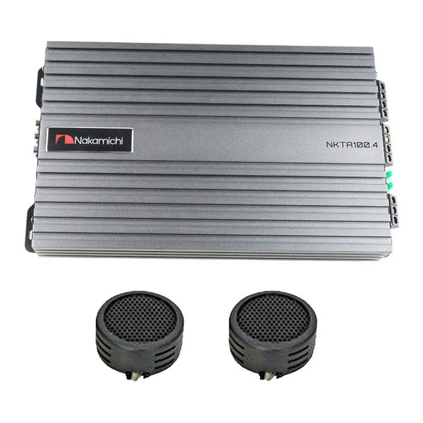 Nakamichi NKTA100.4 2500w 4 Channel Amplifier &amp; Evo Tweeters