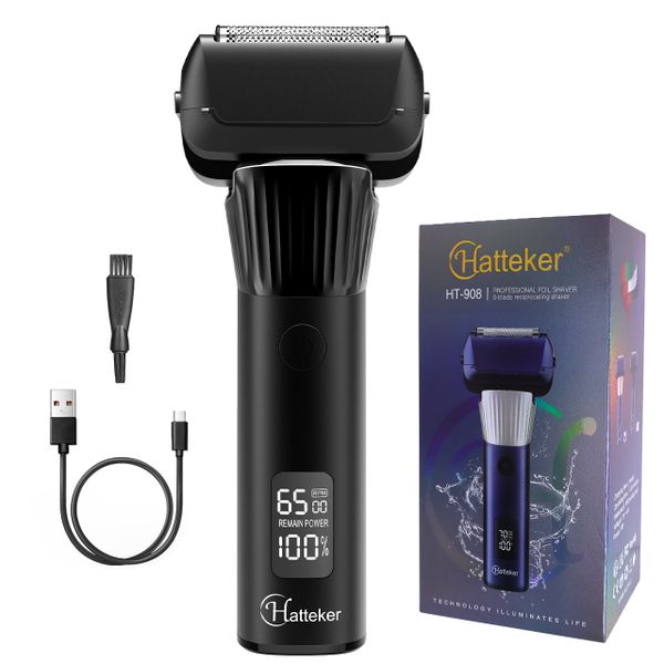 Mens Reciprocating Electric Razor 5 Cutting Heads USB Waterproof Shaver