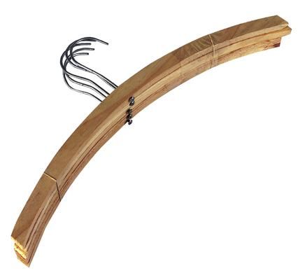 Wooden Hangers for Clothes/Coats/Shirts - 5 Piece Per Pack