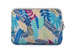 Tuff-Luv LISEN Botanical Forest 14" Canvas Laptop Sleeve Case - Blue