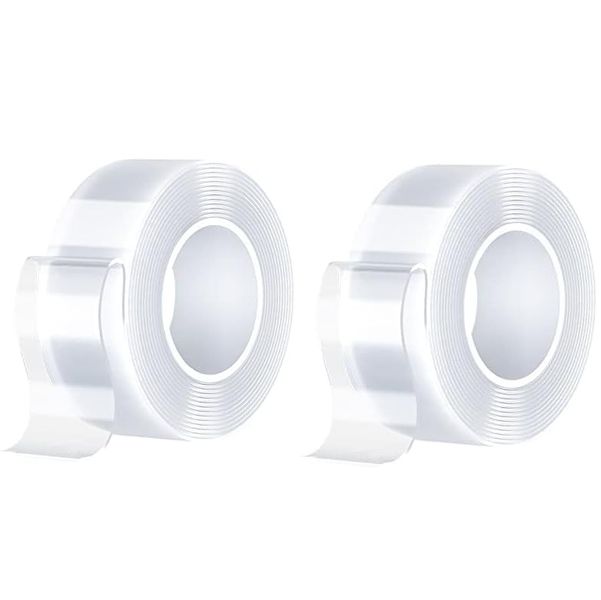 2 Nano Double-Sided Adhesive Tape 50mm × 5m Reusable Removable Traceless