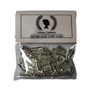 Liloura Hair Cuff Clips - Silver (Pack of 50)