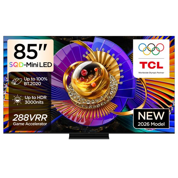 TCL 85C7L SQD 144Hz Mini-LED Google Smart TV with Bang &amp; Olufsen Speakers